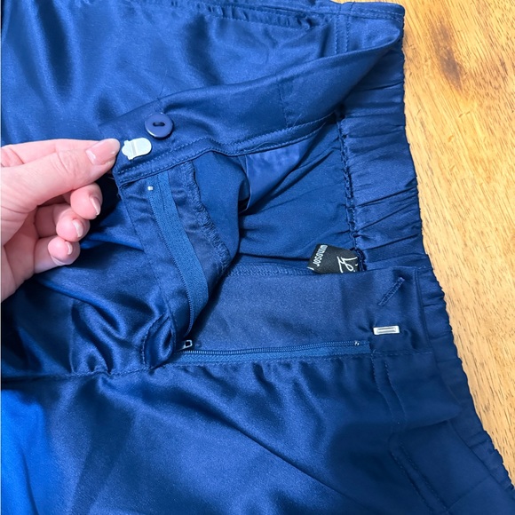 Windsor Satin Navy Wide Leg Cargo Pants ( Never Worn) - Picture 6 of 10